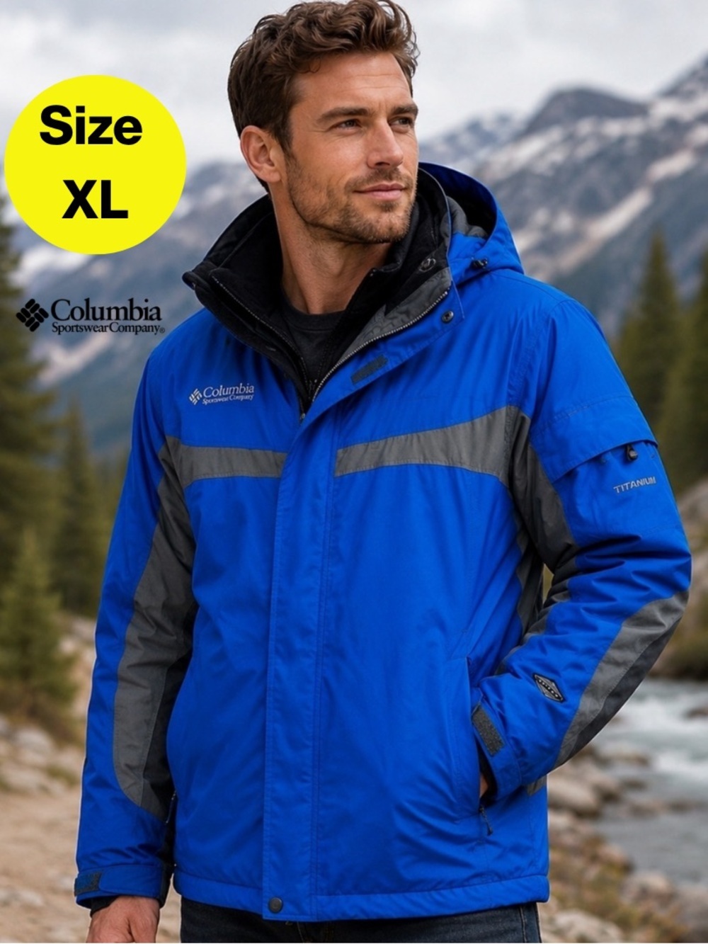 COLUMBIA ❄️ Men’s Interchangeable Ski Fleece Rain Jacket (Size X-Large)